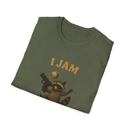 Funny Raccoon “I Jam But My Glock Don't” T-Shirt