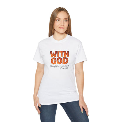 Inspirational T-Shirt, With God, Faith-Based Apparel, Unisex Cotton Tee, Christian Gift, Bible Verse Tee, Casual Wear