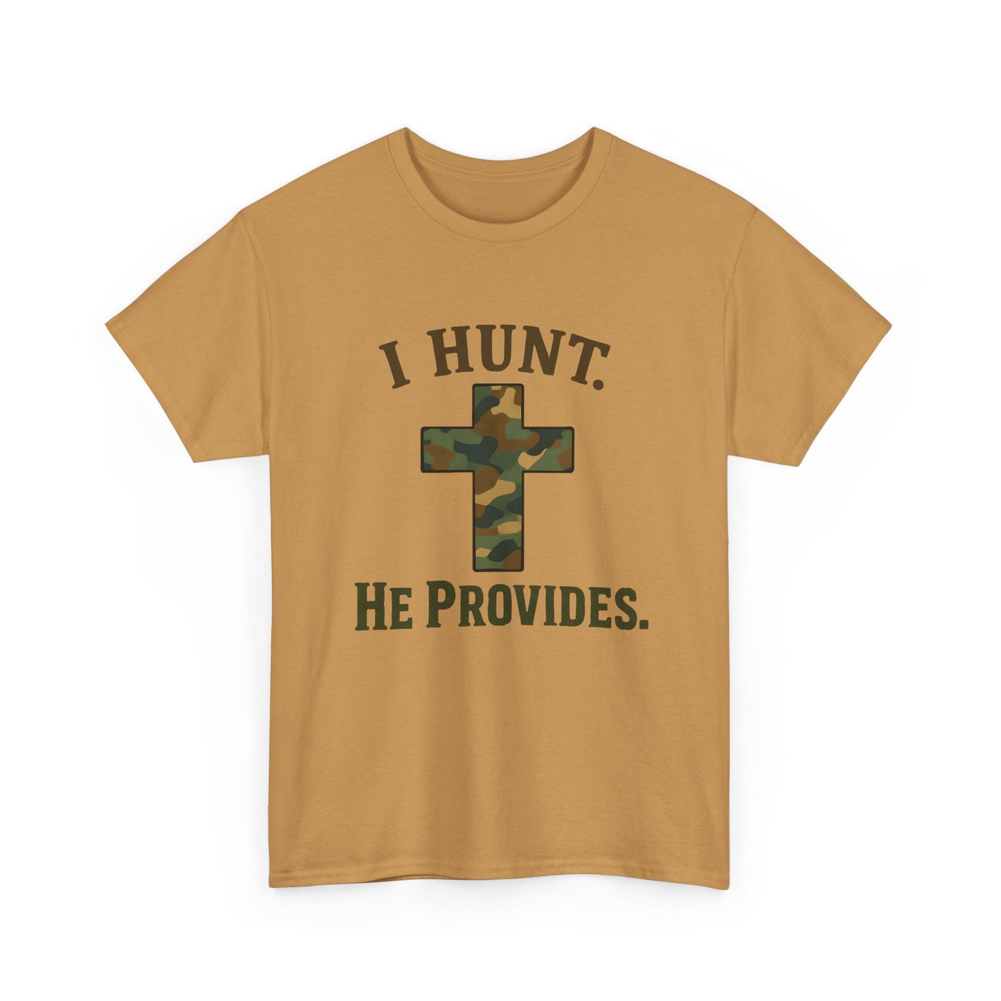Christian Hunting Tee, I Hunt He Provides Shirt, Outdoor Enthusiast Gift, Faith-Based Apparel, Everyday Casual Wear