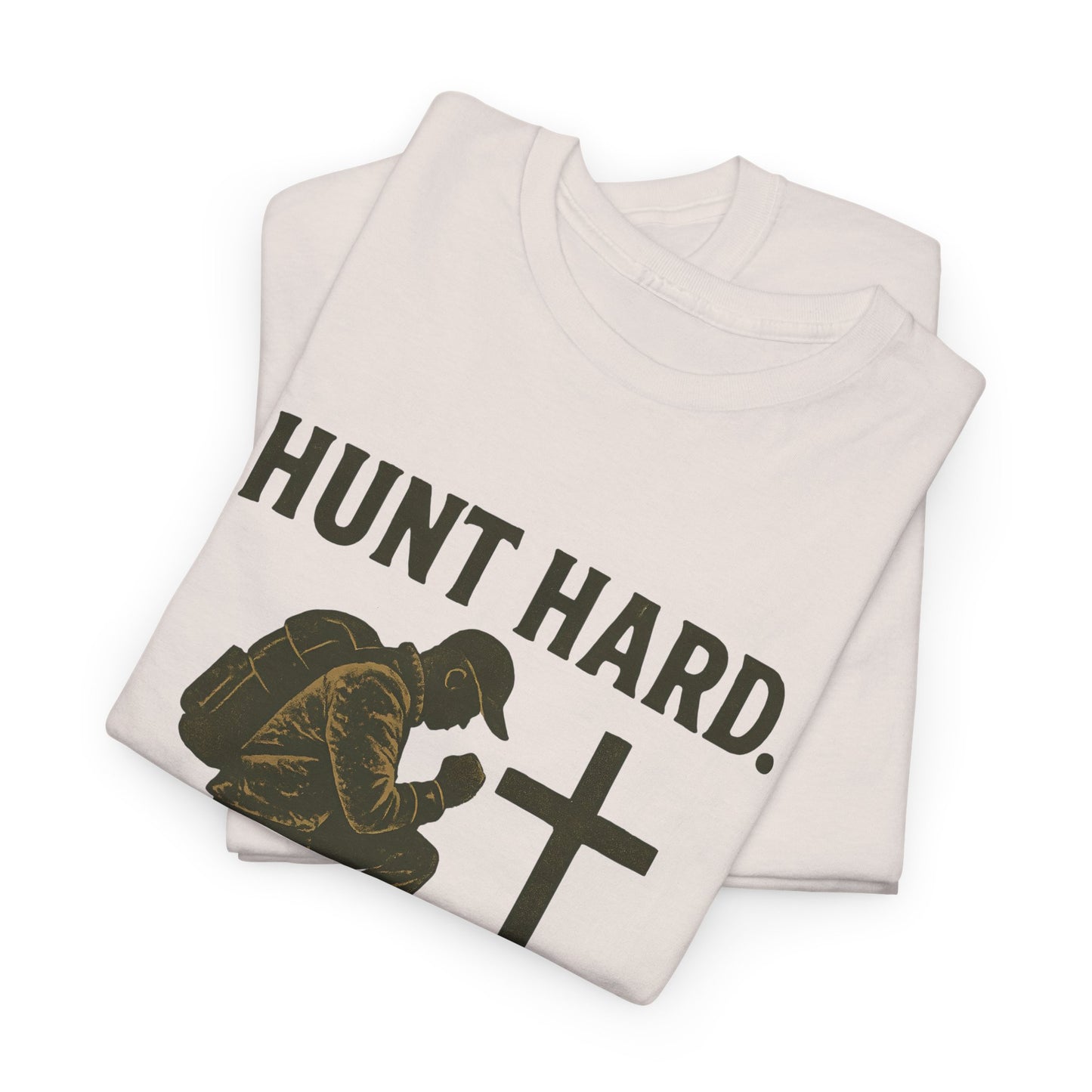 Hunting Inspirational Tee, Unisex Heavy Cotton Shirt, Gift for Hunters, Outdoor Apparel, Motivational T-Shirt