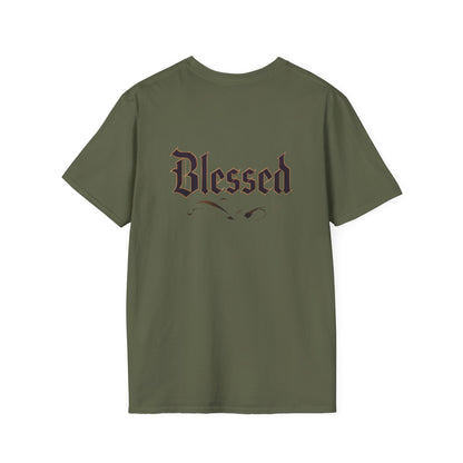 Blessed Unisex Softstyle T-Shirt for Everyday Comfort, Casual Wear, Gift for Friends, Spiritual Apparel, Summer Fashion