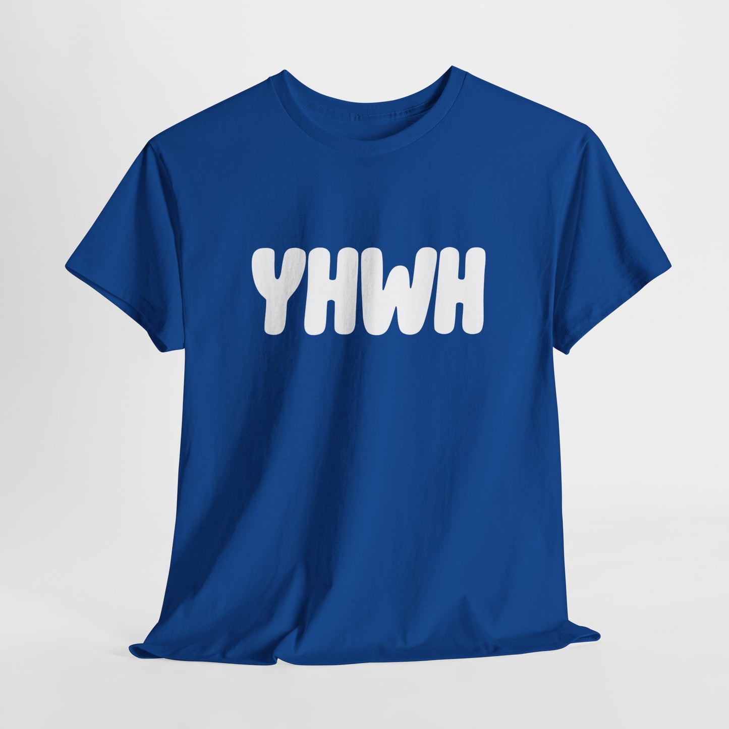 YHWH Unisex Heavy Cotton Tee, Spiritual T-Shirt, Casual Wear, Gift for Him/Her, Faith-Based Apparel, Trendy Everyday Tee