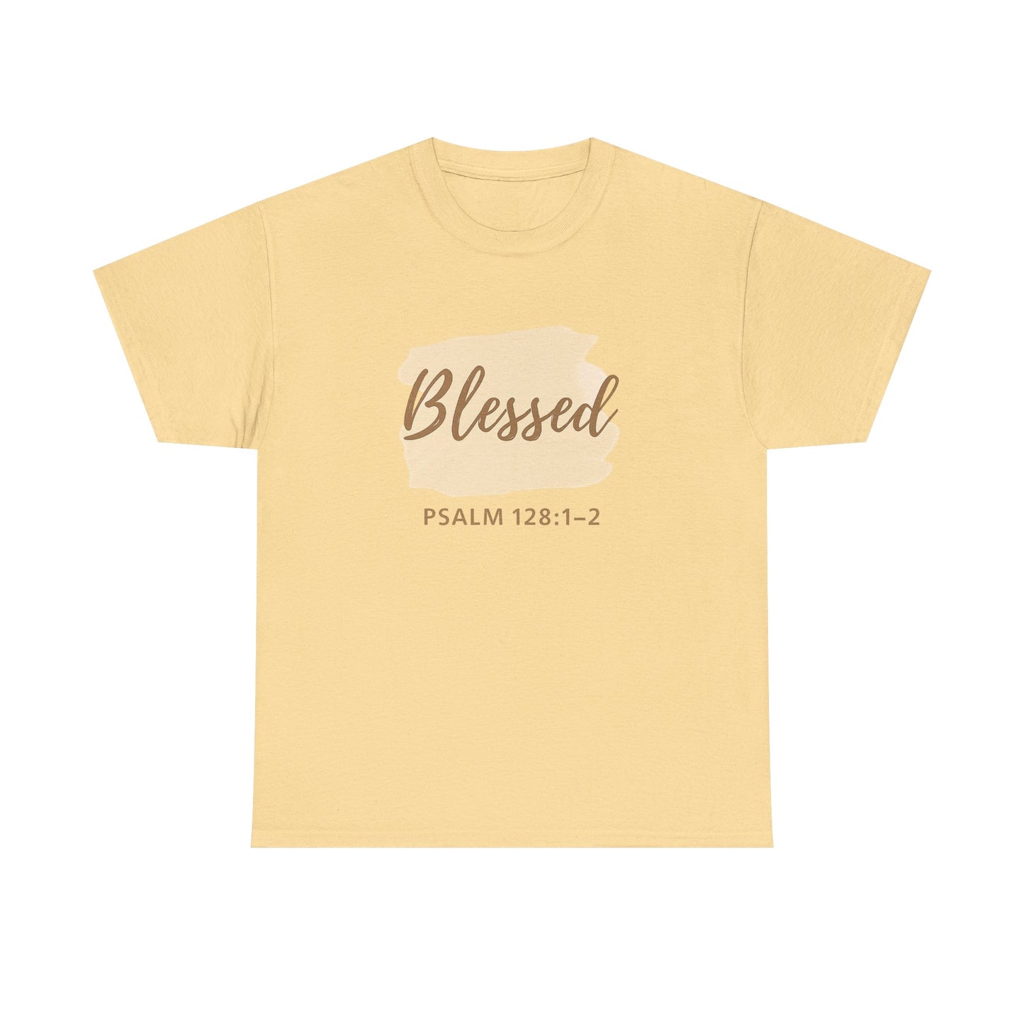 Blessed Unisex Heavy Cotton Tee, Inspirational Shirt, Faith-Based Apparel, Christian Gift, Everyday Casual Wear