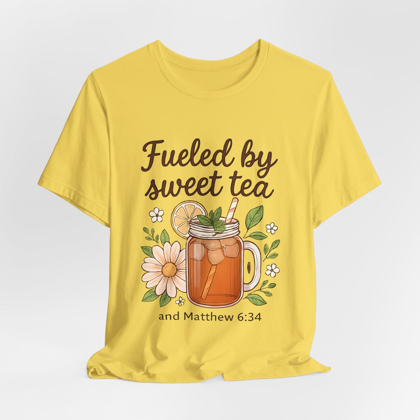 Sweet Tea Inspired Unisex Tee | Perfect for Summer Gatherings, Gifts for Tea Lovers, Relaxed Style, Casual Wear, Bible Verse Shirt