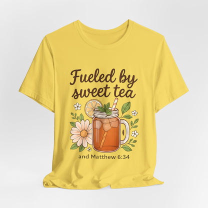 Sweet Tea Inspired Unisex Tee | Perfect for Summer Gatherings, Gifts for Tea Lovers, Relaxed Style, Casual Wear, Bible Verse Shirt