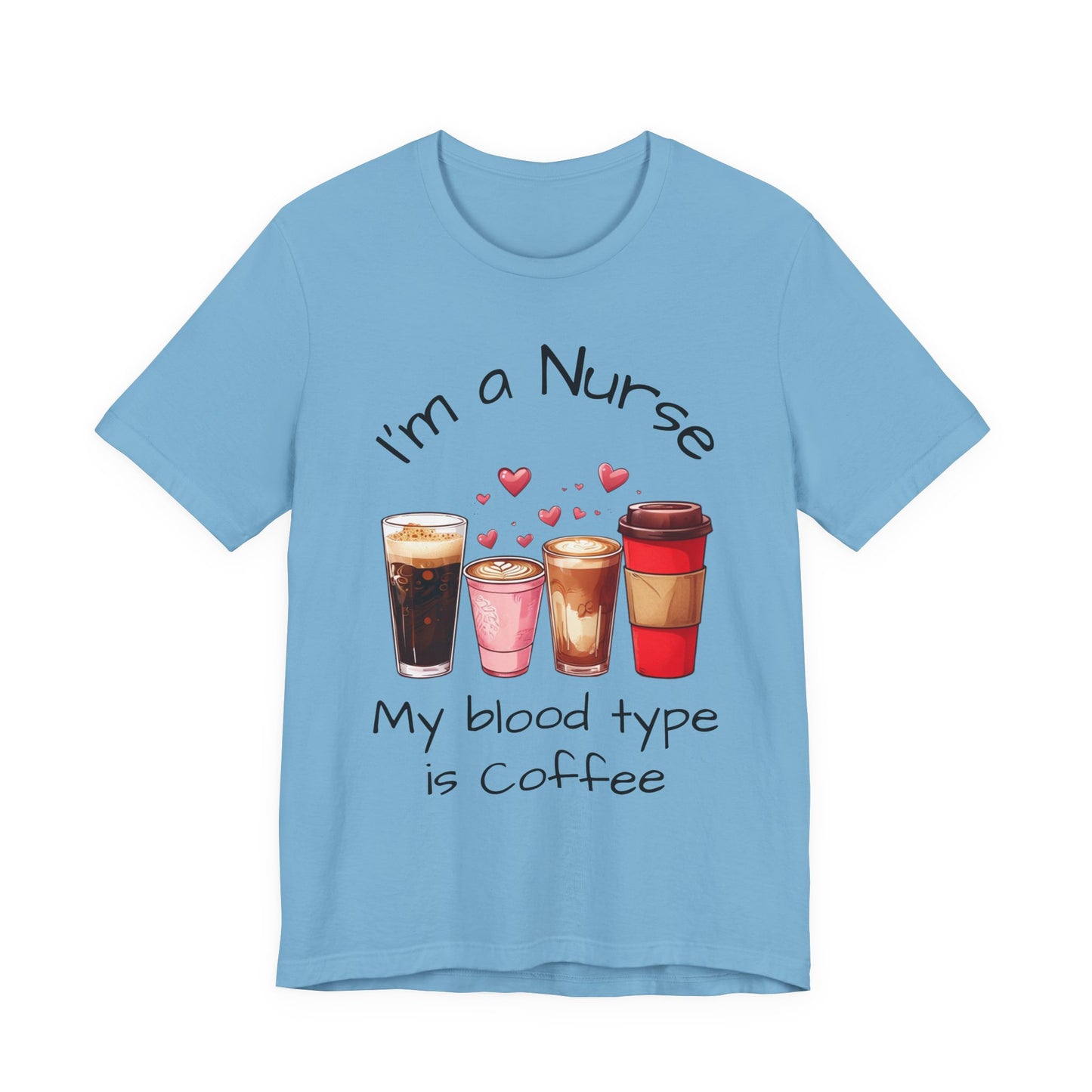 Funny Nurse Coffee Tee - I'm a Nurse My Blood Type is Coffee Shirt, Gift for Nurses, Coffee Lover T-Shirt, Healthcare Humor Apparel, [...]