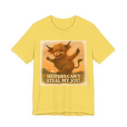 Joyful Heifer Unisex Tee - Perfect for Cow Lovers, Farm Life, Everyday Wear, Gifts, and Celebrations!