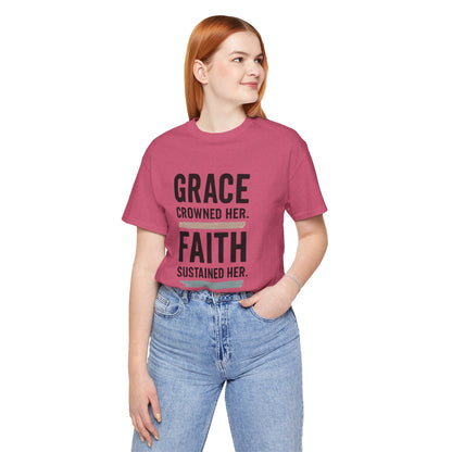 Faith and Grace Inspirational Tee, Bible Verse Shirt, Motivational T-Shirt, Christian Apparel, Religious Gift, Unisex Graphic Tee