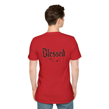 Blessed Unisex Softstyle T-Shirt for Everyday Comfort, Casual Wear, Gift for Friends, Spiritual Apparel, Summer Fashion