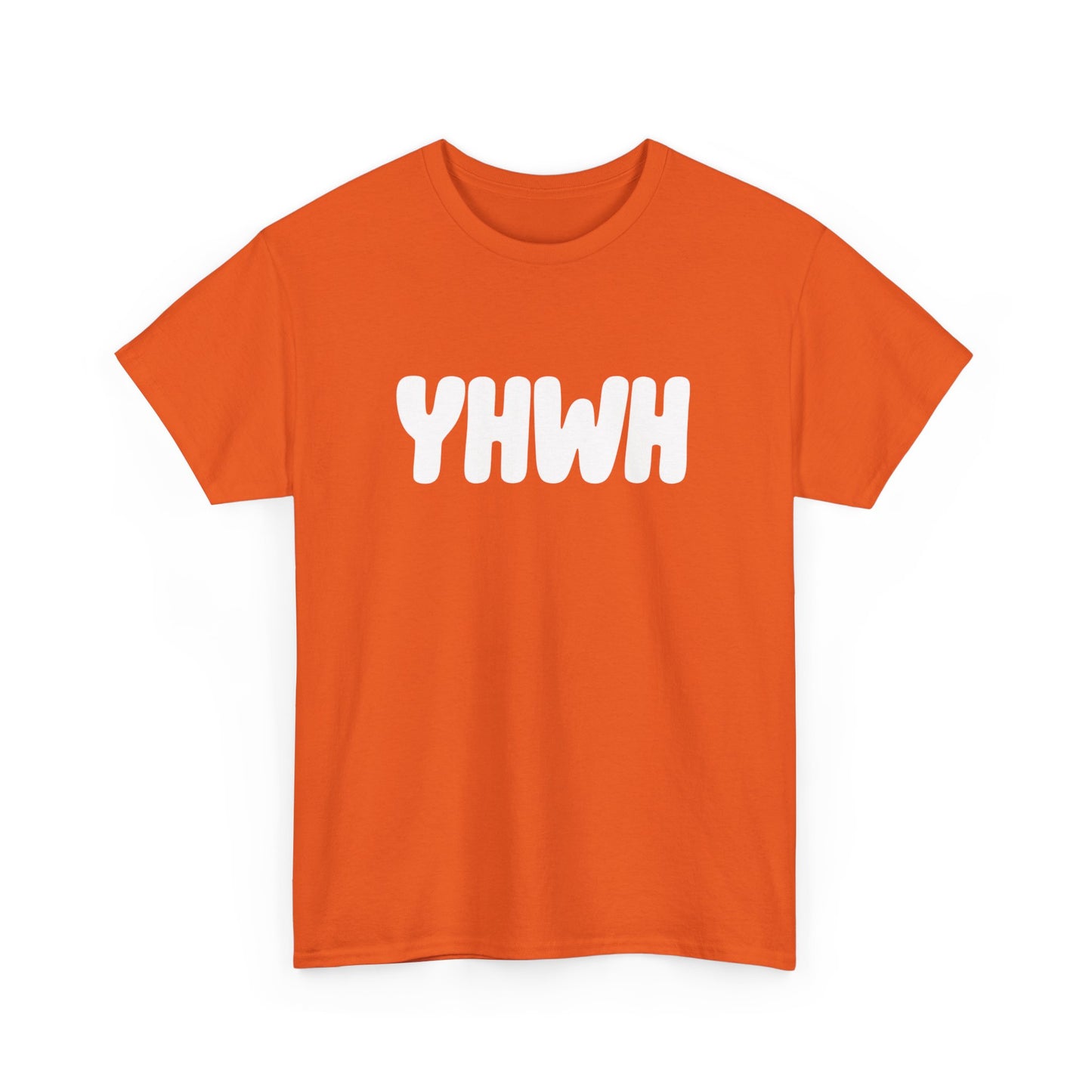 YHWH Unisex Heavy Cotton Tee, Spiritual T-Shirt, Casual Wear, Gift for Him/Her, Faith-Based Apparel, Trendy Everyday Tee