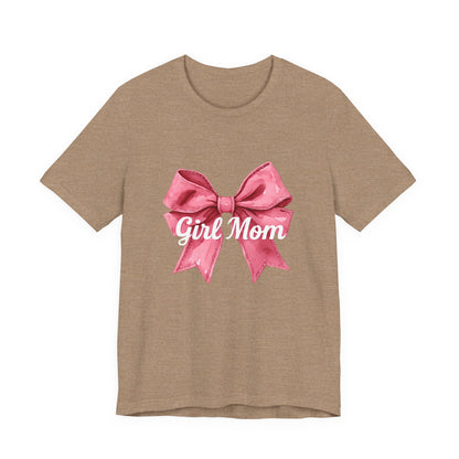 Cute Girl Mom T-Shirt | Unisex Jersey Tee for Moms, Mother's Day Gift, Family Matching Outfits, Birthday Present, Gift for Her
