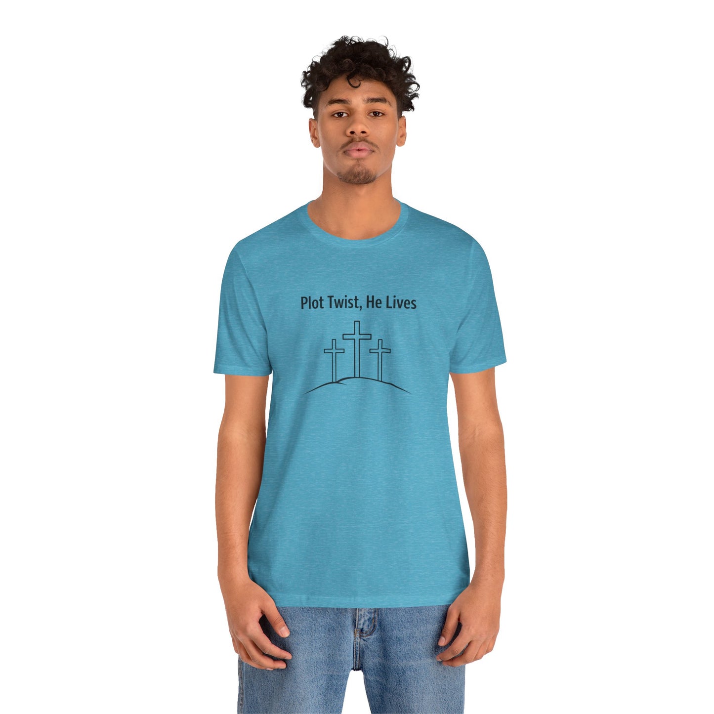 Christian T-Shirt "Plot Twist, He Lives" – Easter Resurrection Tee