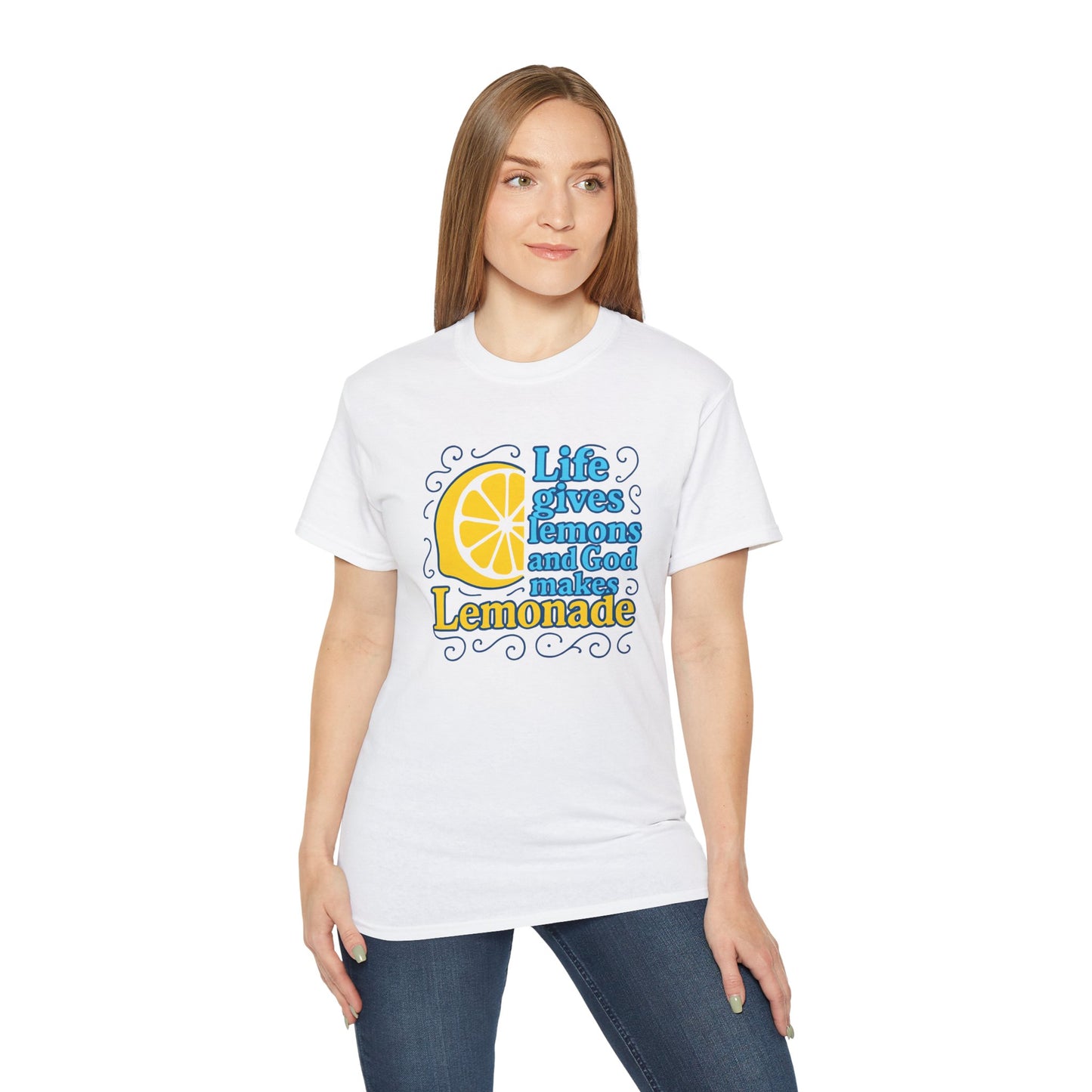 Life Gives Lemons Tee, Positive Quote T-Shirt, Unisex Cotton Shirt, Inspirational Gift, Casual Summer Wear, Lemonade Theme