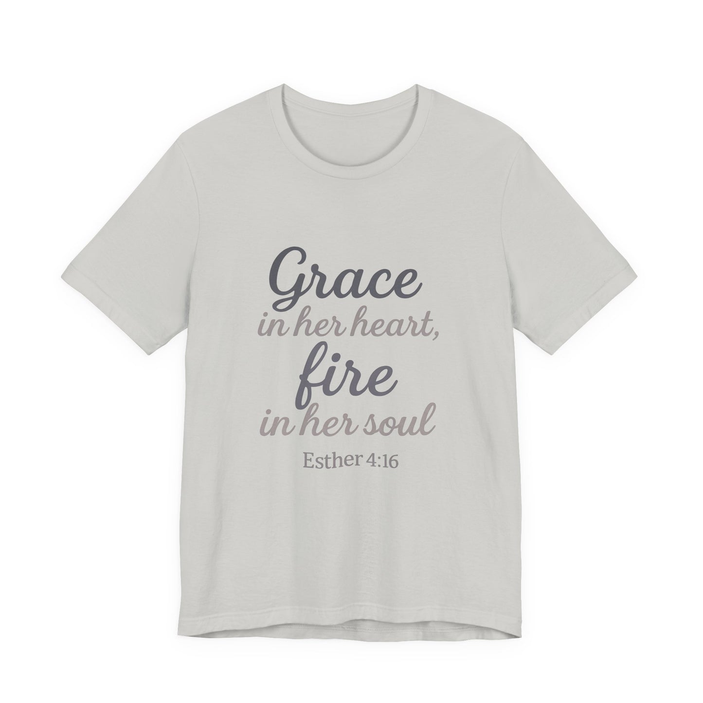 Grace in Her Heart Fire in Her Soul Tee | Inspirational Unisex Jersey Shirt for Women, Motivational Gift, Christian Apparel, [...]