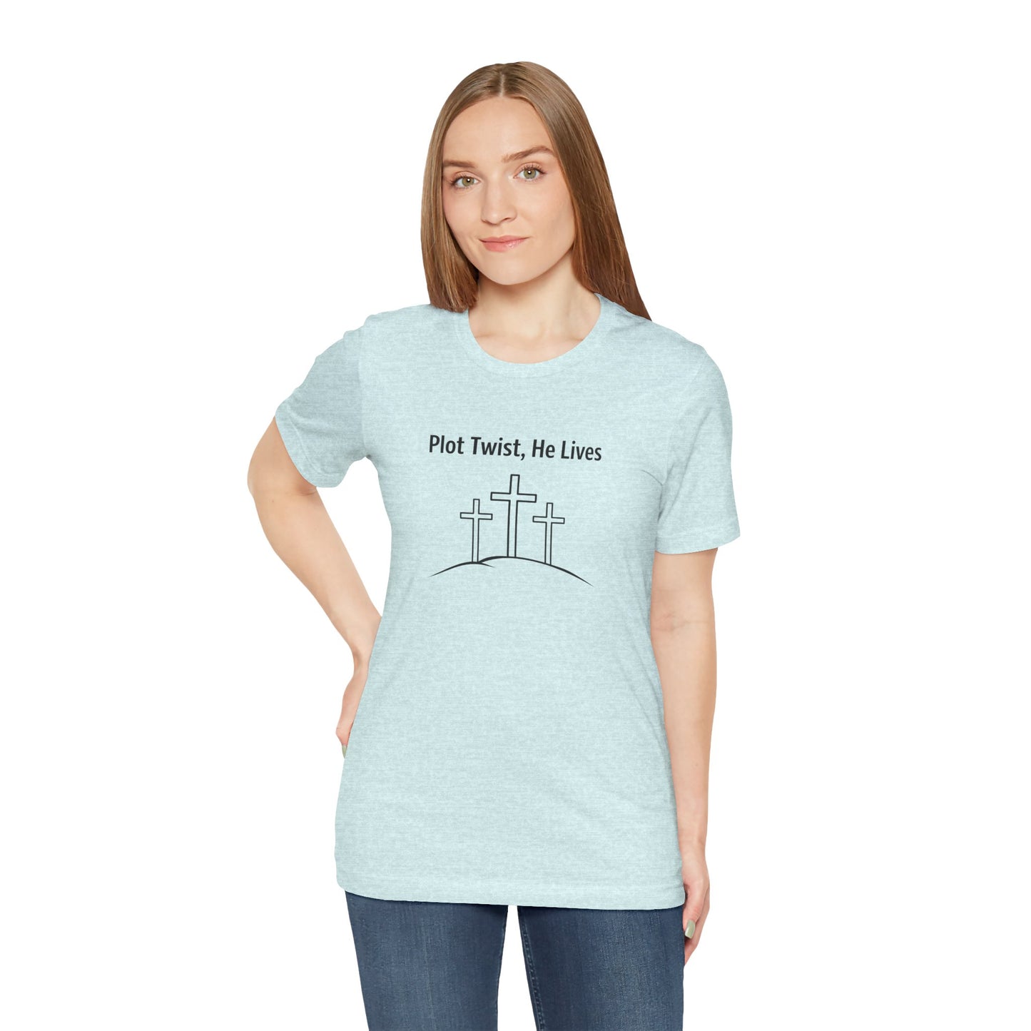 Christian T-Shirt "Plot Twist, He Lives" – Easter Resurrection Tee
