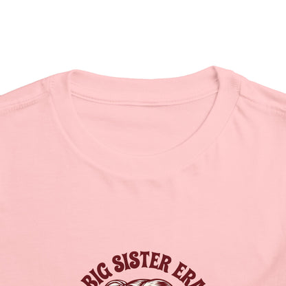 Cute Toddler Short Sleeve Tee - Big Sister Era Shirt for Proud Siblings, Birthday Gift, Family Gatherings, Fun Summer Wear, Toddler Outfit