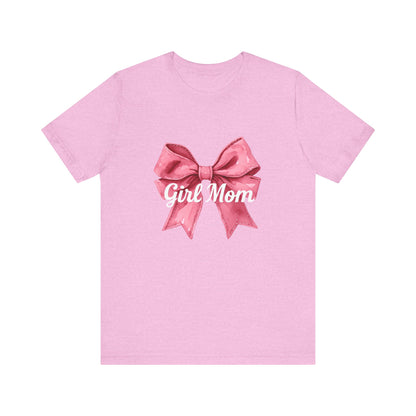 Cute Girl Mom T-Shirt | Unisex Jersey Tee for Moms, Mother's Day Gift, Family Matching Outfits, Birthday Present, Gift for Her