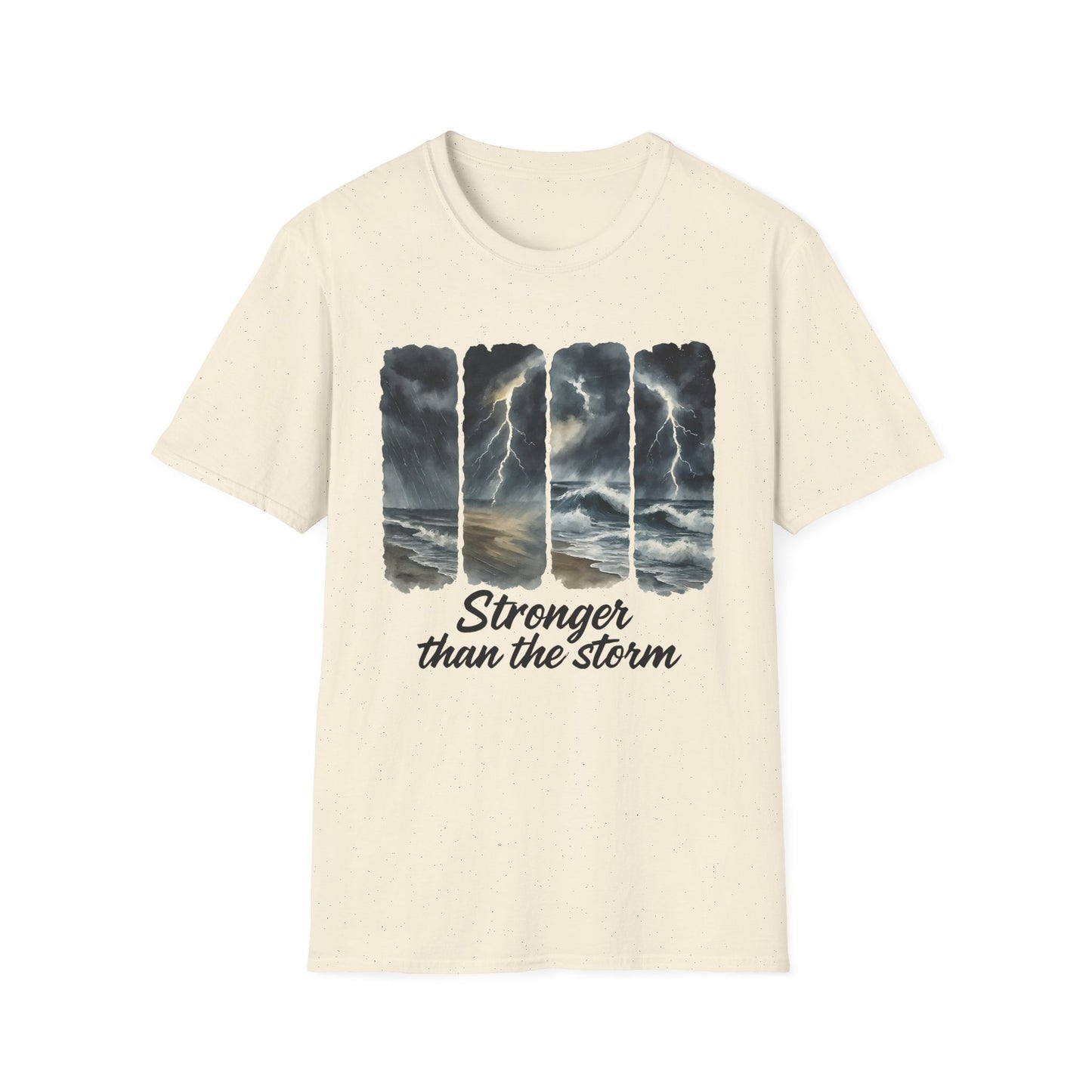Inspirational Unisex T-Shirt - Stronger than the Storm, Motivational Tee, Gift for Him/Her, Casual Wear, Comfortable Apparel