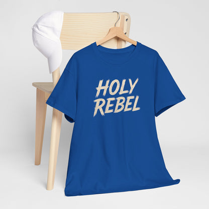 Holy Rebel Unisex Heavy Cotton Tee, Inspirational Christian T-Shirt, Unique Gift for Rebels, Faith-Based Apparel, Motivational Quote [...]