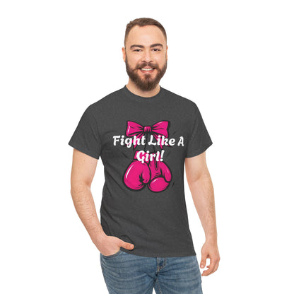 Empowering Fight Like A Girl Tee, Unisex Heavy Cotton Shirt, Fitness Gift, Inspirational Apparel, Strong Women T-Shirt, Breast Cancer [...]