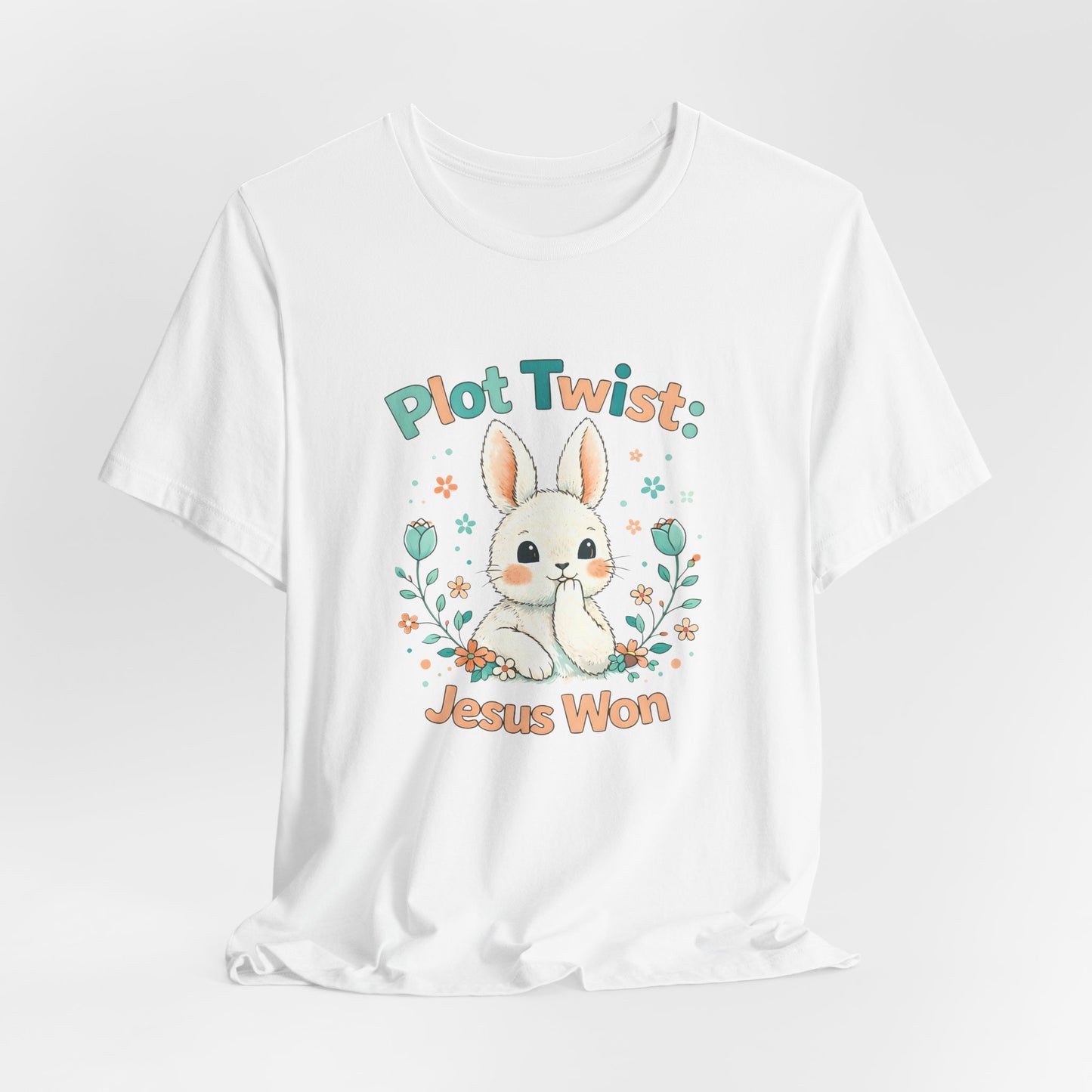 Easter Bunny 'Plot Twist: Jesus Won' Graphic Tee