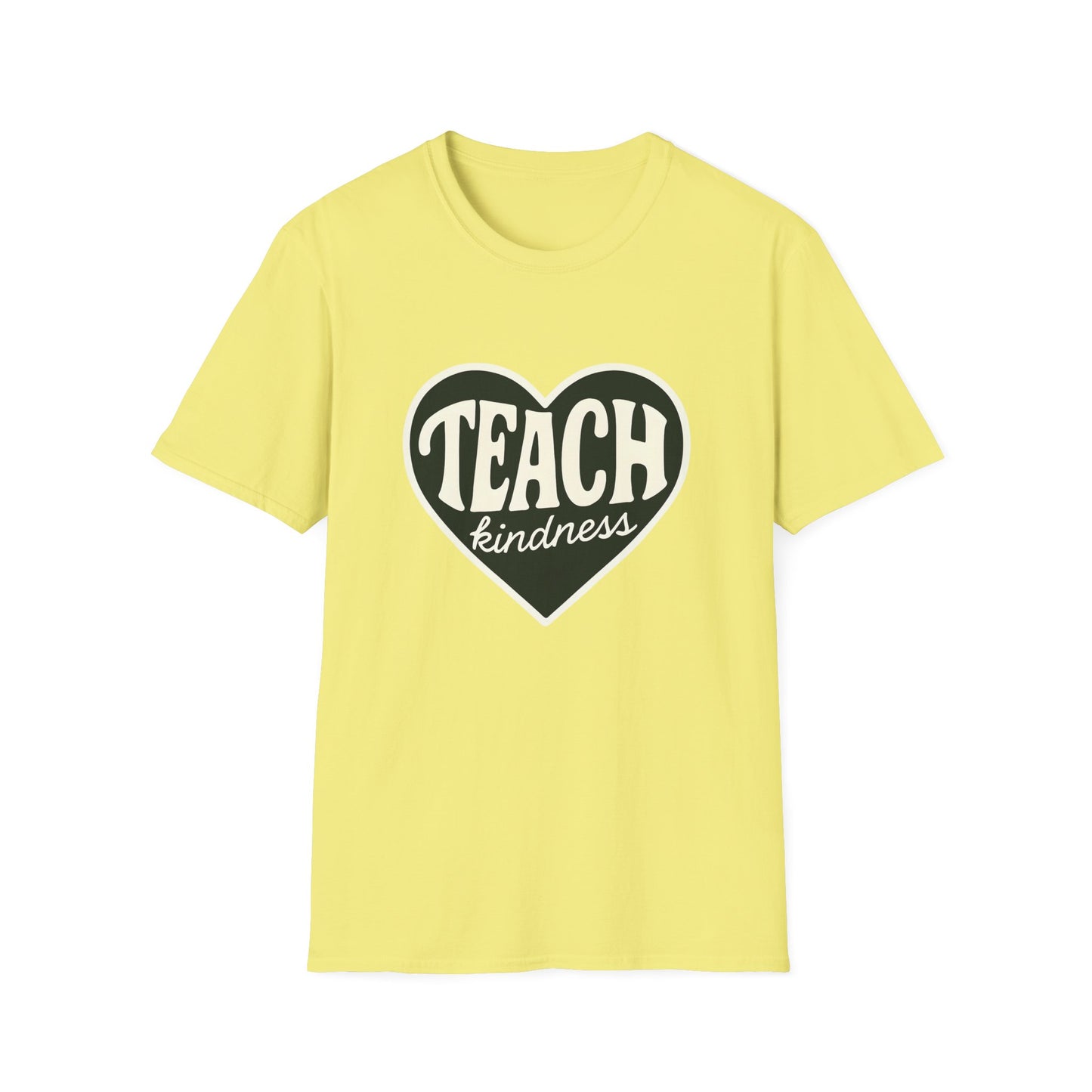 Teach Kindness Unisex Softstyle T-Shirt, Graphic Tee, Gift for Teachers, Inspirational Shirt, Kindness Message T-Shirt