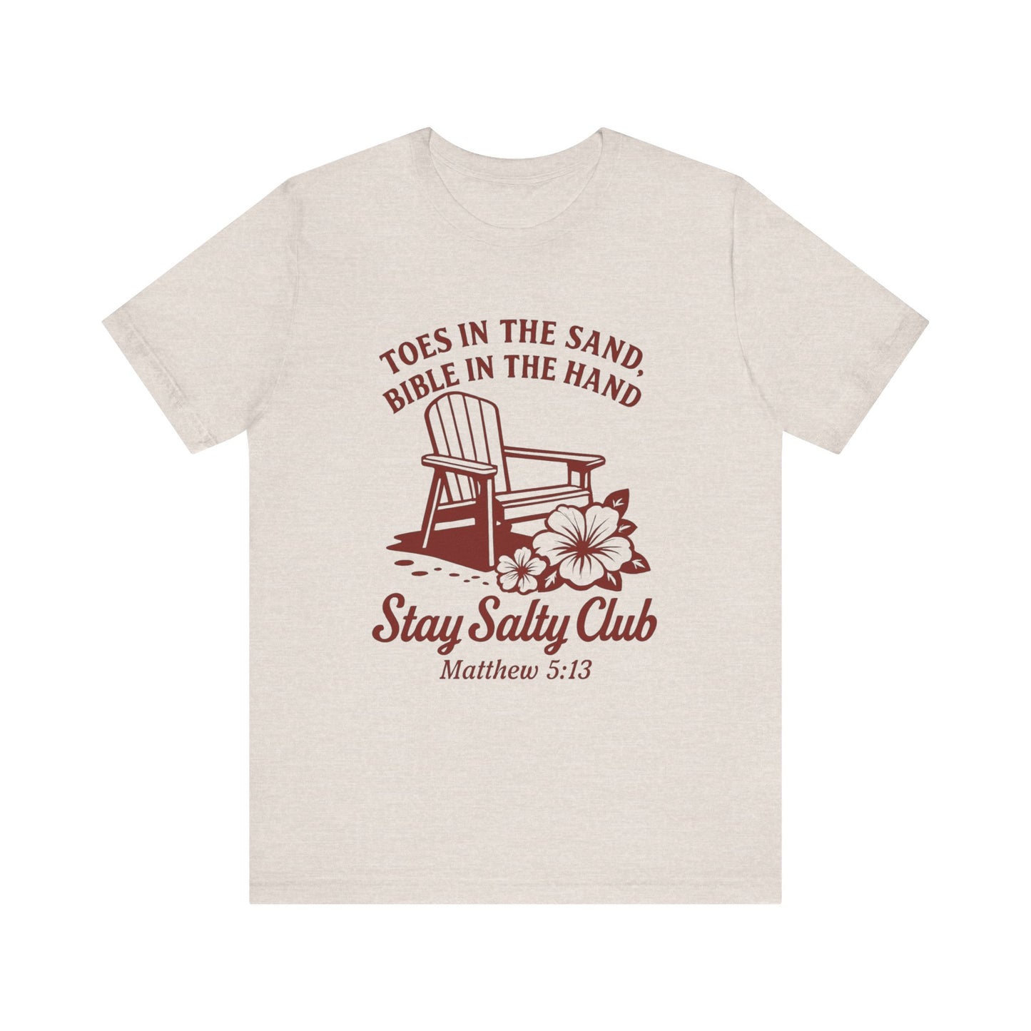 Cozy Coastal Tee - Stay Salty Club Shirt, Beach Vibes, Inspirational Quotes T-Shirt, Religious Gift, Summer Fashion