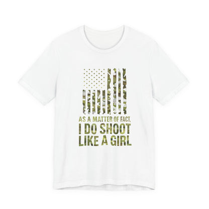 Camo Tee with Empowering Quote, Funny Gift for Women, Outdoor Enthusiast T-Shirt, Shooting Sports Apparel, Unique Casual Wear