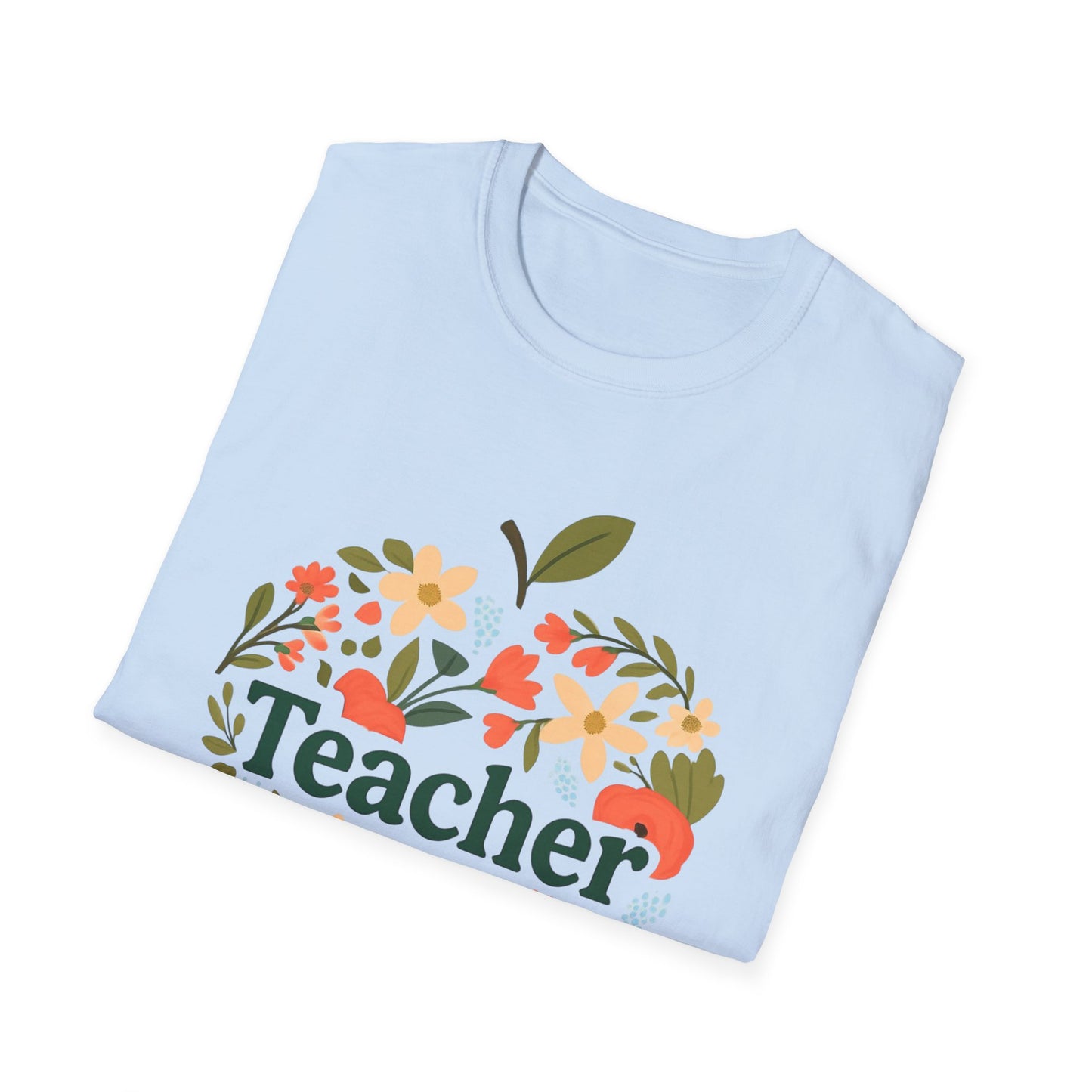 Floral Teacher T-Shirt | Perfect Gift for Educators, Back to School, Teacher Appreciation, Classroom Wear, Cute Teacher Shirts