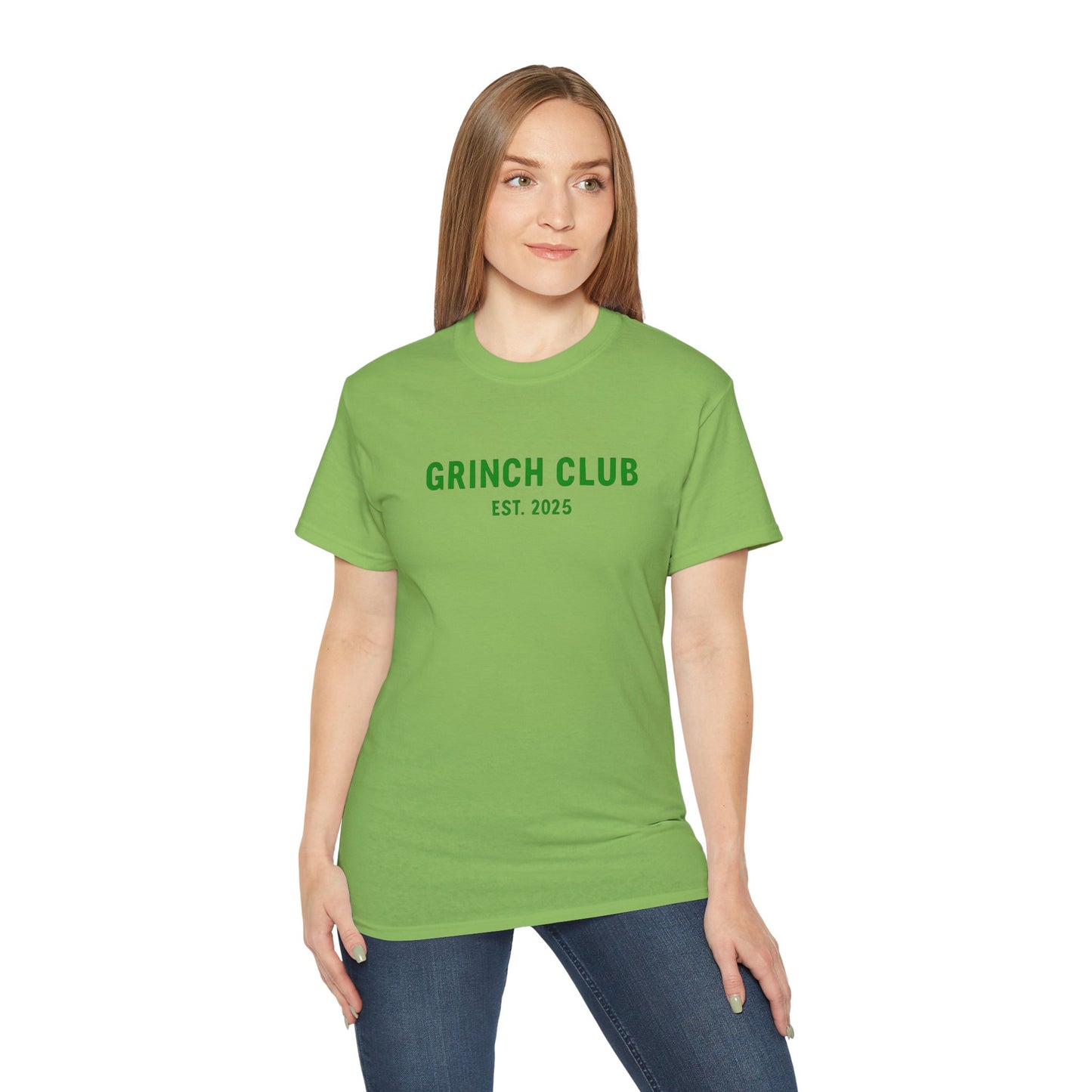 Grinch Club Tee — 'Grinch Club EST. 2025' Christmas Graphic T-Shirt