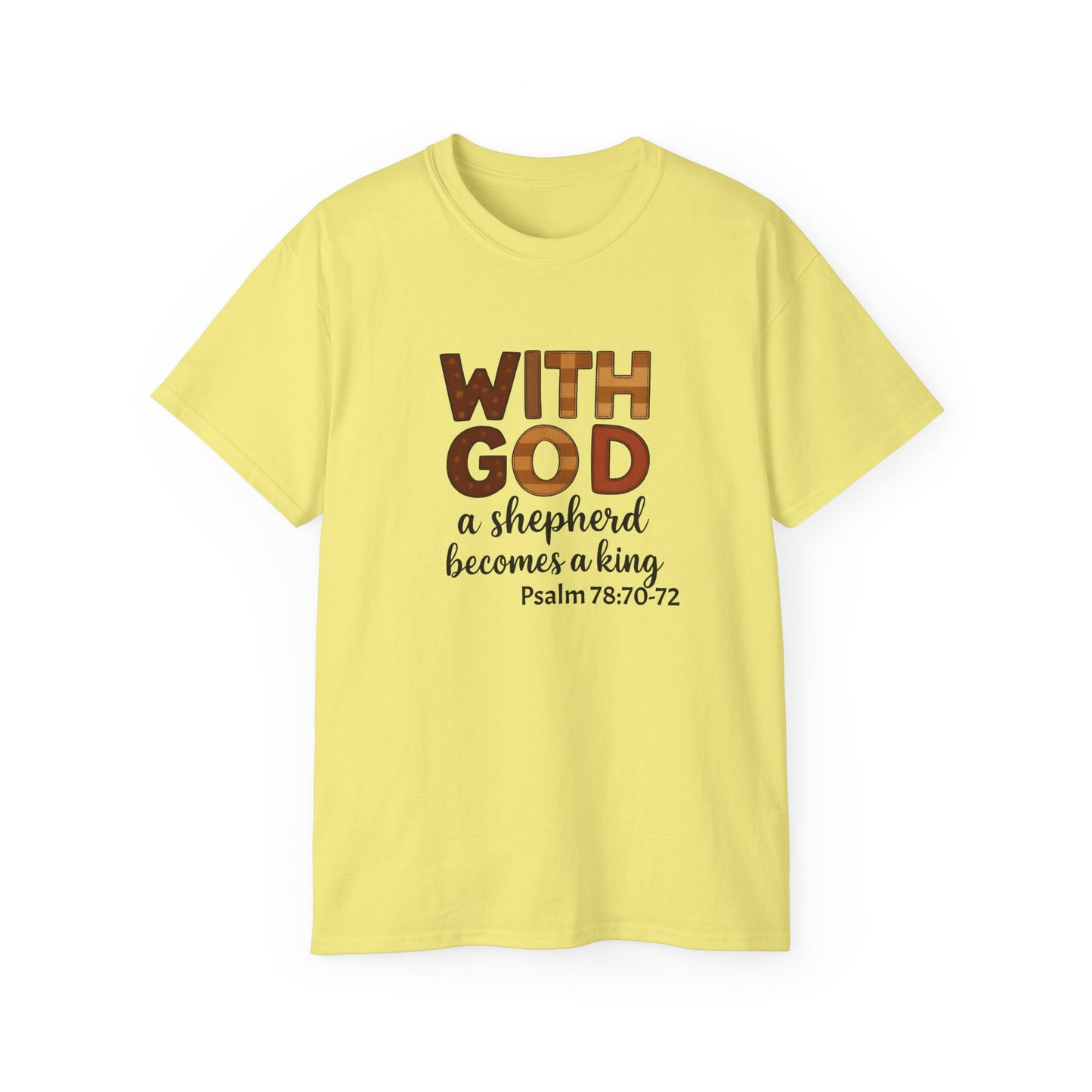 Christian Inspirational Tee, Faith Shirt, Bible Verse T-Shirt, Motivational Cotton Top, Gift for Believers, Unisex Casual Wear