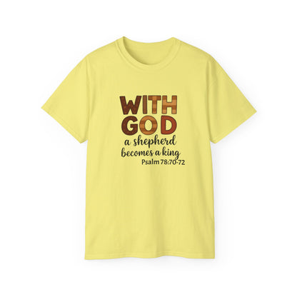 Christian Inspirational Tee, Faith Shirt, Bible Verse T-Shirt, Motivational Cotton Top, Gift for Believers, Unisex Casual Wear