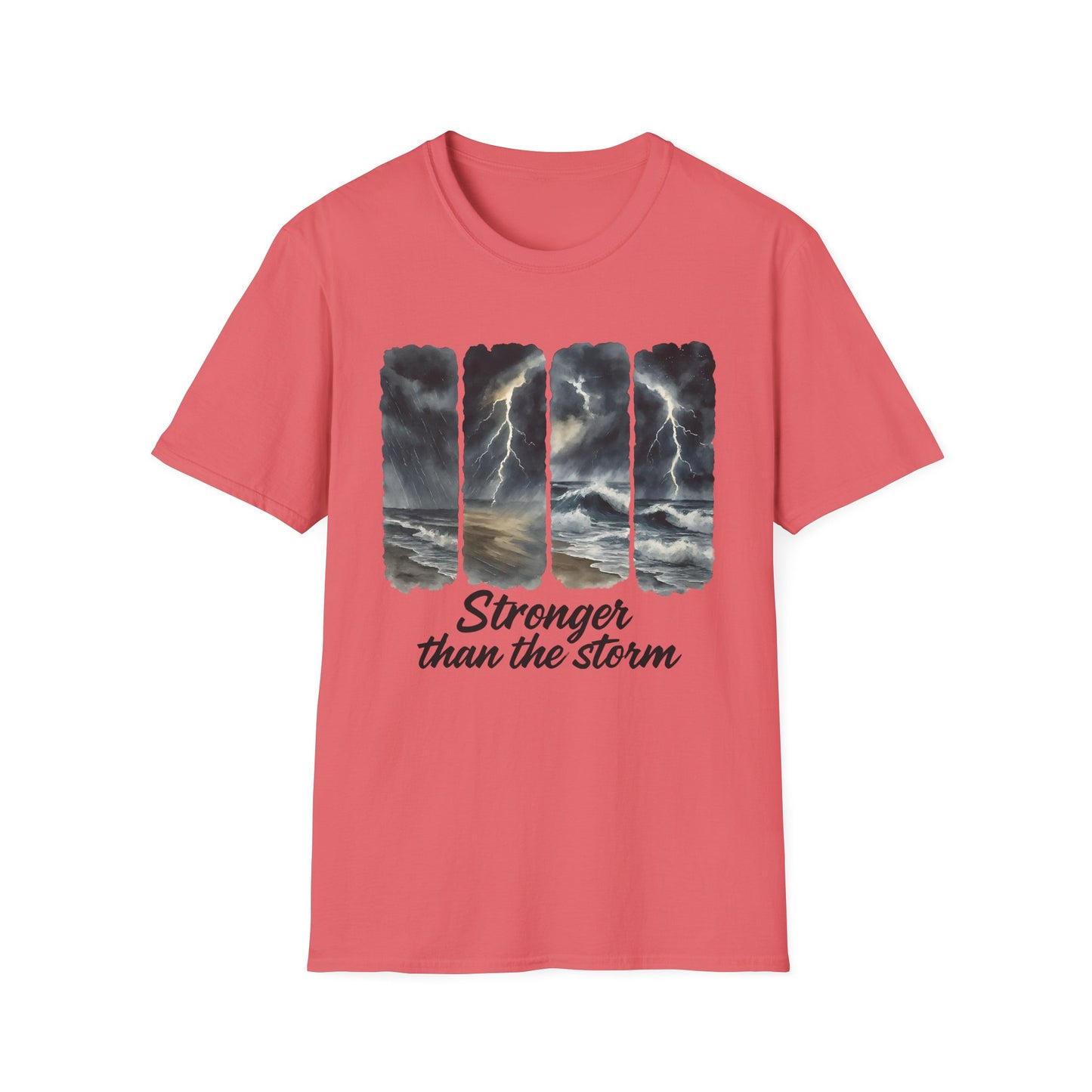 Inspirational Unisex T-Shirt - Stronger than the Storm, Motivational Tee, Gift for Him/Her, Casual Wear, Comfortable Apparel