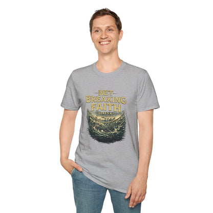 Net Breaking Faith T-Shirt — Vintage Fishing Faith Graphic Tee