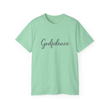 Godfidence Unisex Ultra Cotton Tee - Inspirational T-Shirt, Motivational Gift, Faith Apparel, Spiritual Wear, Casual Top