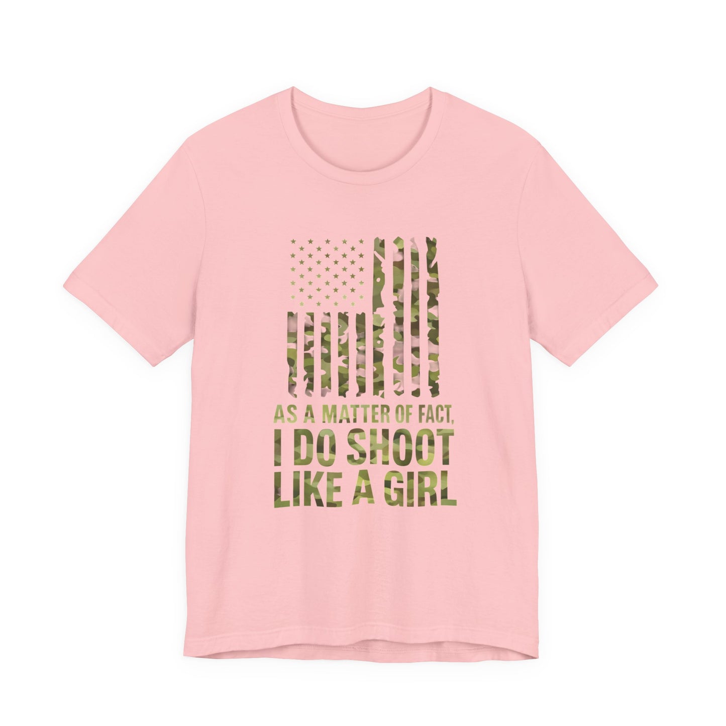 Camo Tee with Empowering Quote, Funny Gift for Women, Outdoor Enthusiast T-Shirt, Shooting Sports Apparel, Unique Casual Wear