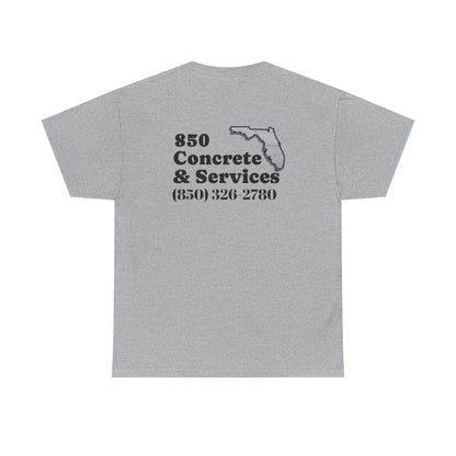 Custom Unisex Heavy Cotton Tee with Business Logo, Perfect for Workwear, Gift for Contractors, Promotional Use, Branding, Florida Services