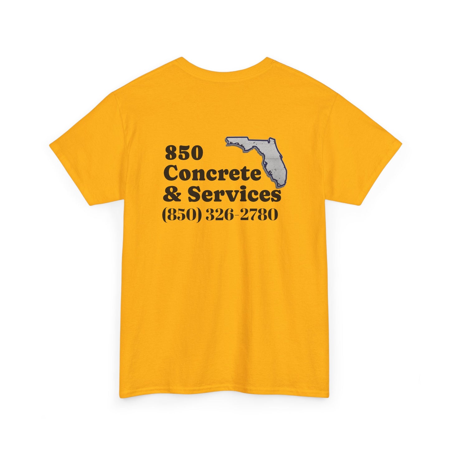 Custom Unisex Heavy Cotton Tee with Business Logo, Perfect for Workwear, Gift for Contractors, Promotional Use, Branding, Florida Services