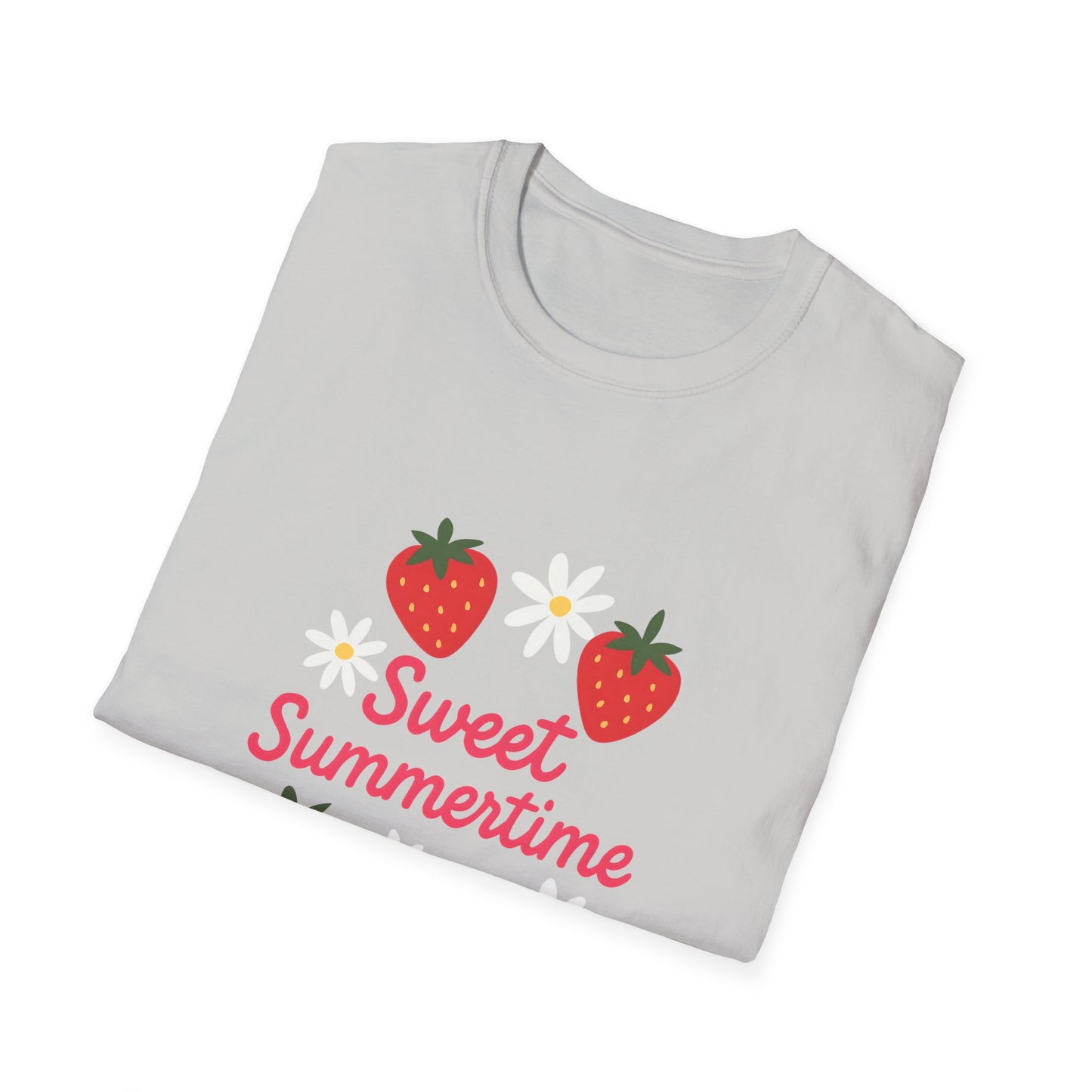 Sweet Summertime T-Shirt, Unisex Summer Tee, Cute Fruit Shirt, Casual Summer Apparel, Gift for Plant Lovers