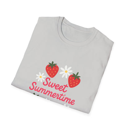 Sweet Summertime T-Shirt, Unisex Summer Tee, Cute Fruit Shirt, Casual Summer Apparel, Gift for Plant Lovers