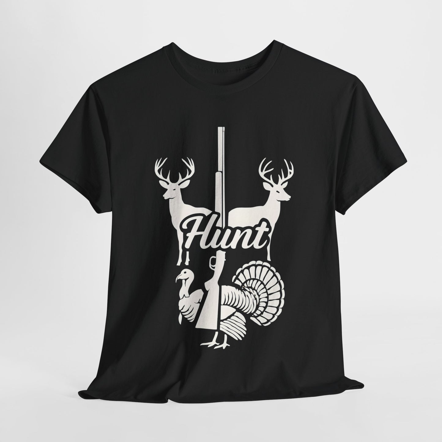 Unisex Heavy Cotton Tee - Hunt Design, Perfect for Outdoors Lovers, Hunting Season, Casual Wear, Gift for Hunters