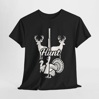 Unisex Heavy Cotton Tee - Hunt Design, Perfect for Outdoors Lovers, Hunting Season, Casual Wear, Gift for Hunters