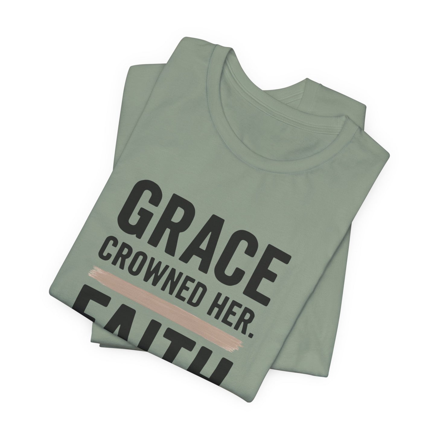 Faith and Grace Inspirational Tee, Bible Verse Shirt, Motivational T-Shirt, Christian Apparel, Religious Gift, Unisex Graphic Tee