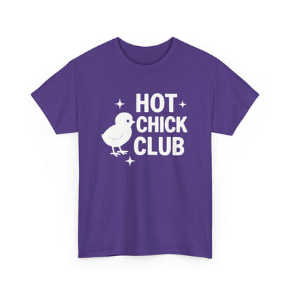 Hot Chick Club Unisex Heavy Cotton Tee, Fun Graphic T-Shirt for Trendy Women, Cute Casualwear, Perfect Gift for Chick Friends, Summer [...]