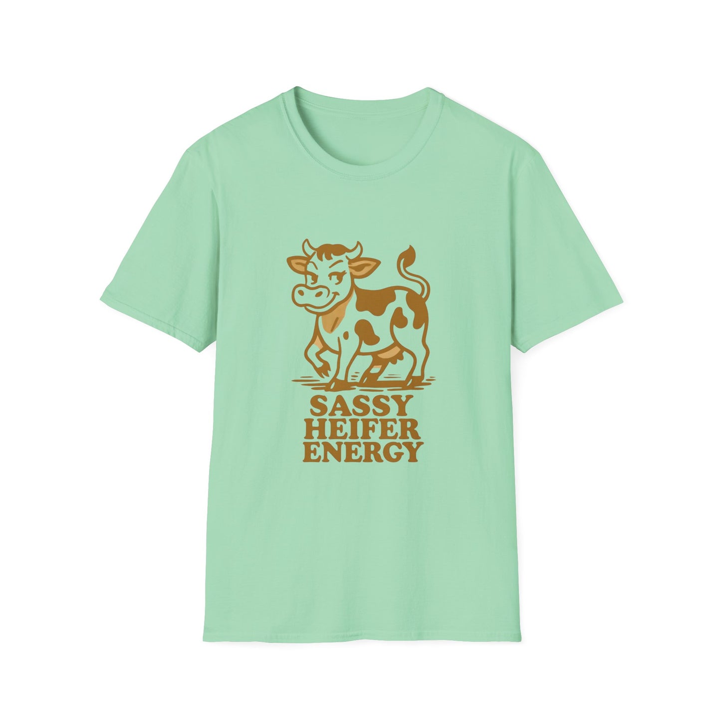 Sassy Heifer Energy T-Shirt, Funny Cow Shirt, Unisex Graphic Tee, Animal Lover Gift, Farm Life Apparel, Country Humor Fashion