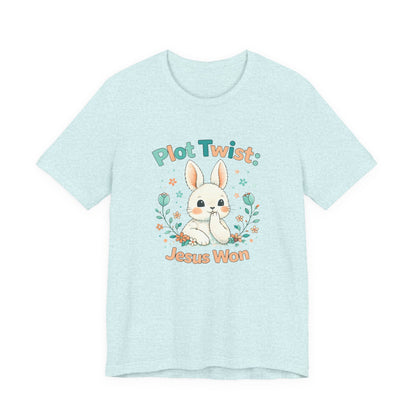 Easter Bunny 'Plot Twist: Jesus Won' Graphic Tee