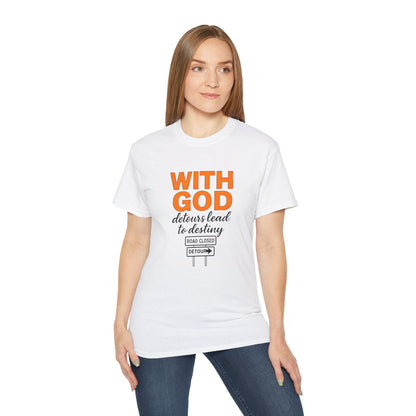Inspirational Faith Tee, Comfortable Cotton Shirt for Daily Wear, Perfect for Gifts, Spiritual Inspiration, Church Events, Casual Outings
