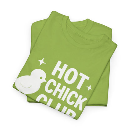 Hot Chick Club Unisex Heavy Cotton Tee, Fun Graphic T-Shirt for Trendy Women, Cute Casualwear, Perfect Gift for Chick Friends, Summer [...]