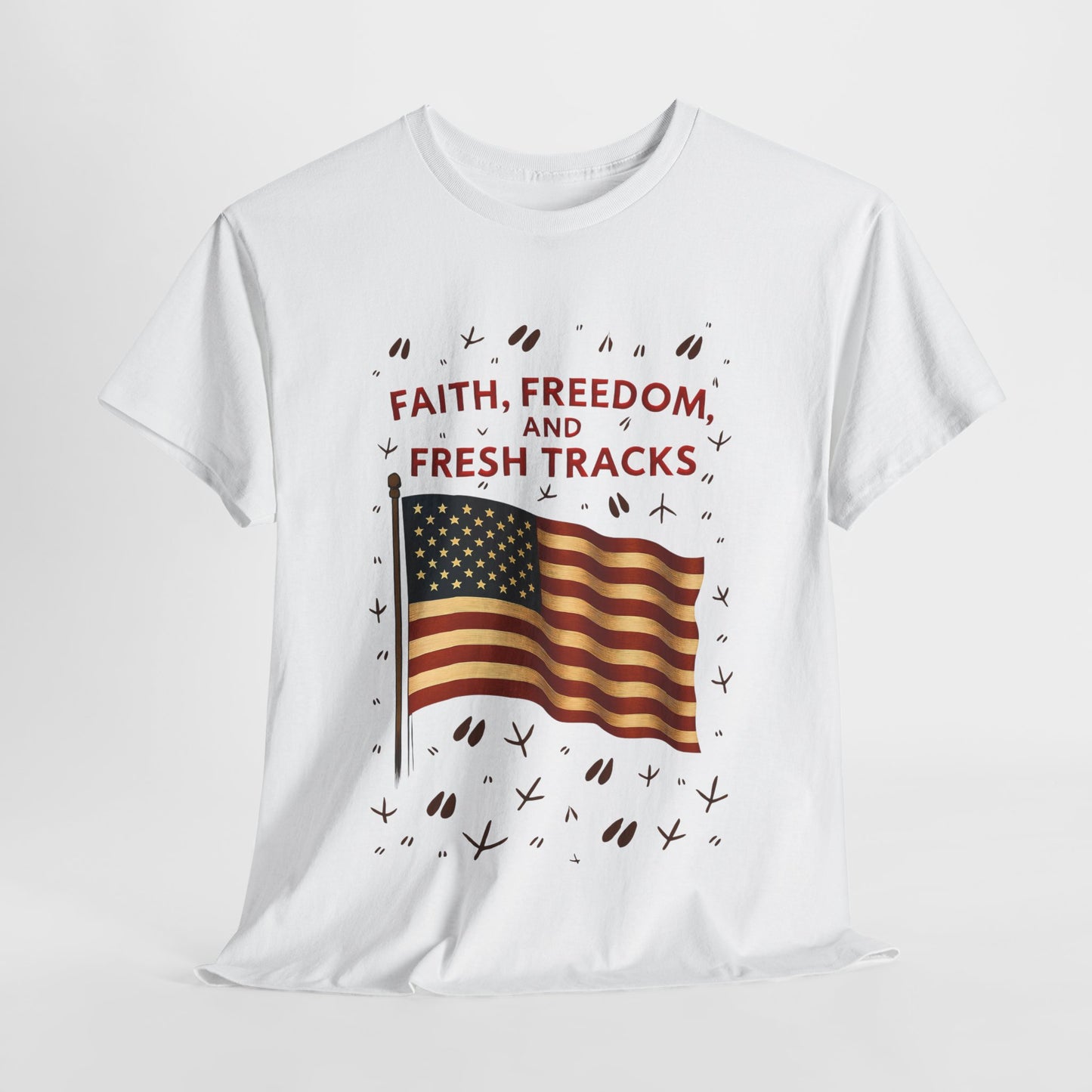 Patriotic Freedom Tee | Unisex Heavy Cotton T-Shirt, Independence Day Wear, Gift for Patriots, Summer Casual Top, American Spirit Apparel