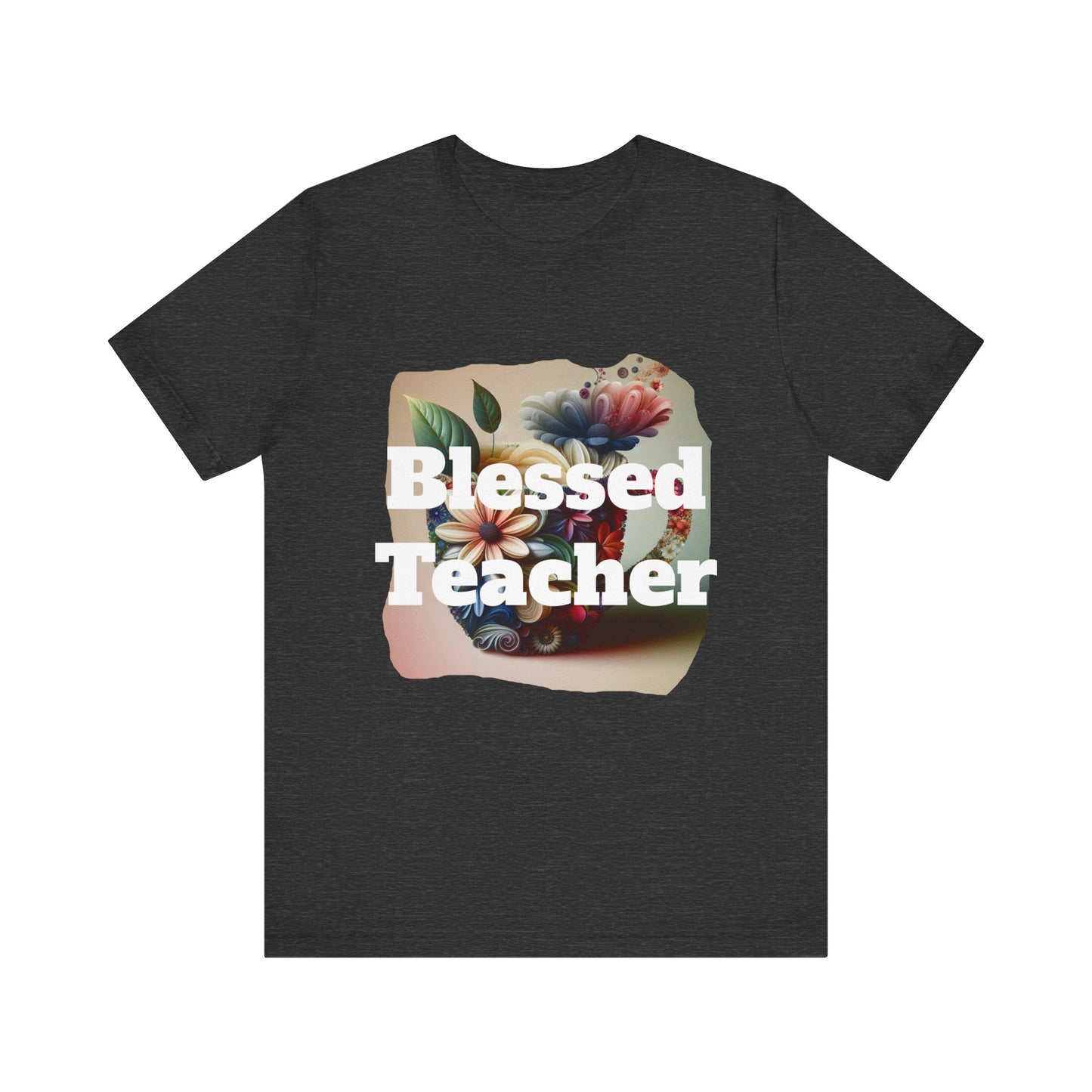 Blessed Teacher Tee - Unisex Jersey Short Sleeve T-Shirt, Gift for Educators, Teacher Appreciation, Floral Design, Everyday Wear